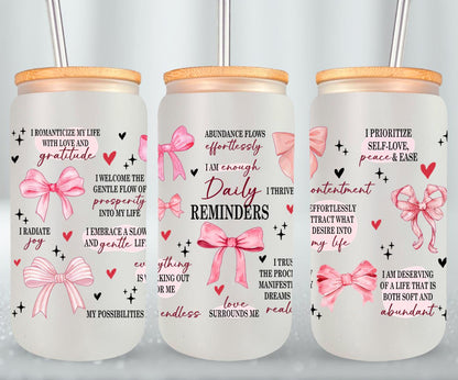 Coquette Daily Reminders-10250 - glass can