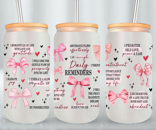 Coquette Daily Reminders-10250 - glass can