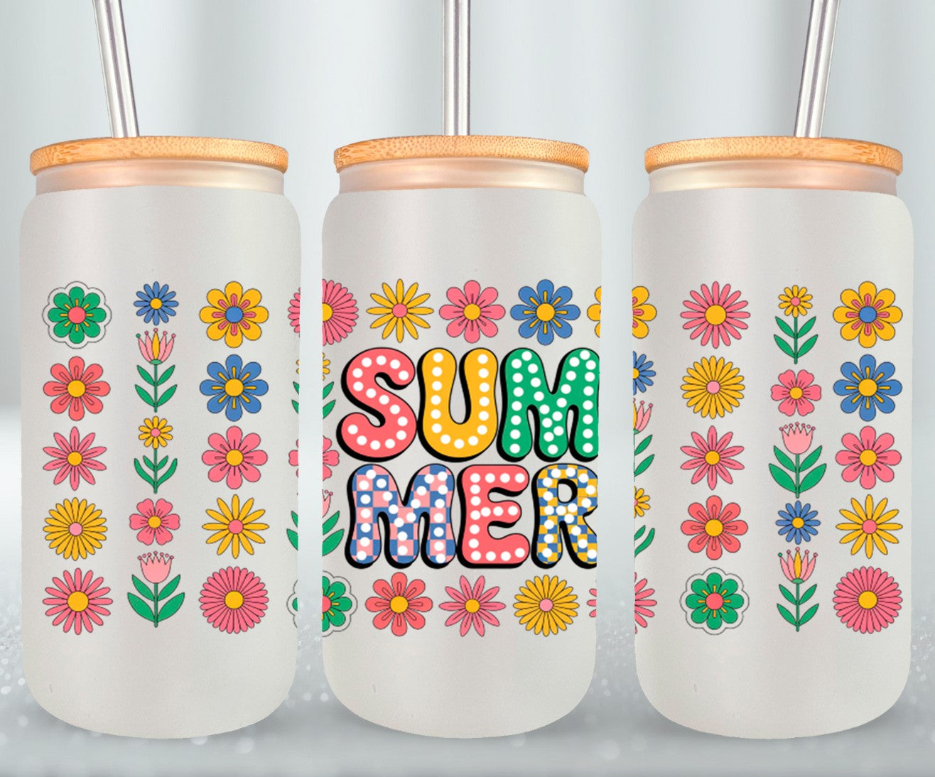 Summer Floral-10669 - glass can