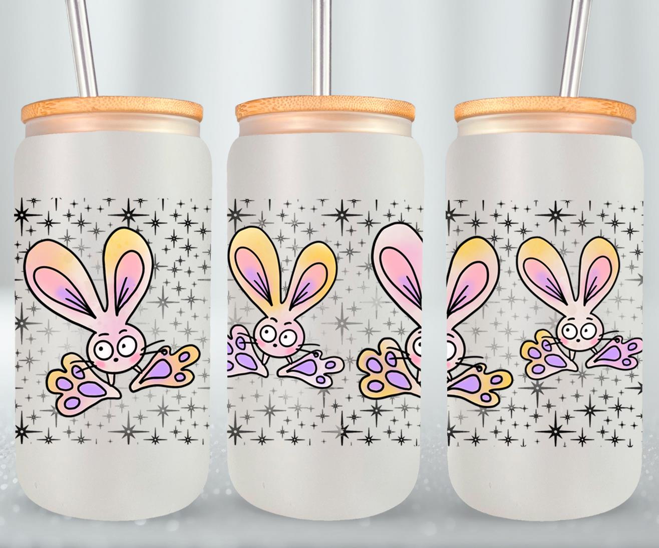 Funny Bunnies-10350 - glass can