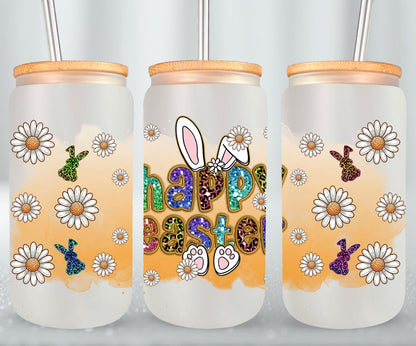 Happy Easter-10358 - glass can