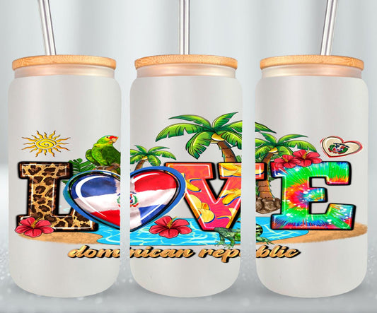Love Dominican Republic-10240 - glass can