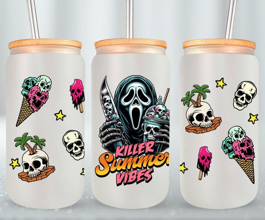 Killer Summer Vibes - glass can