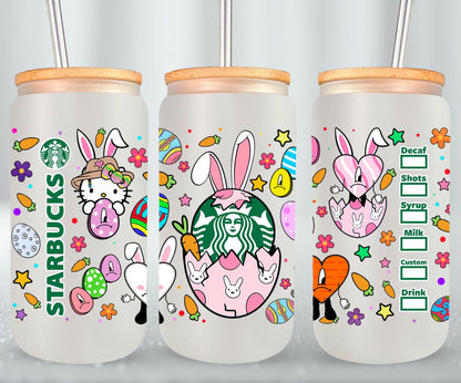 Coffee Easter Bad Bunny-10286 - glass can