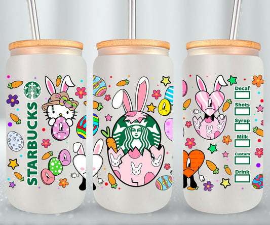 Coffee Easter Bad Bunny-10286 - glass can