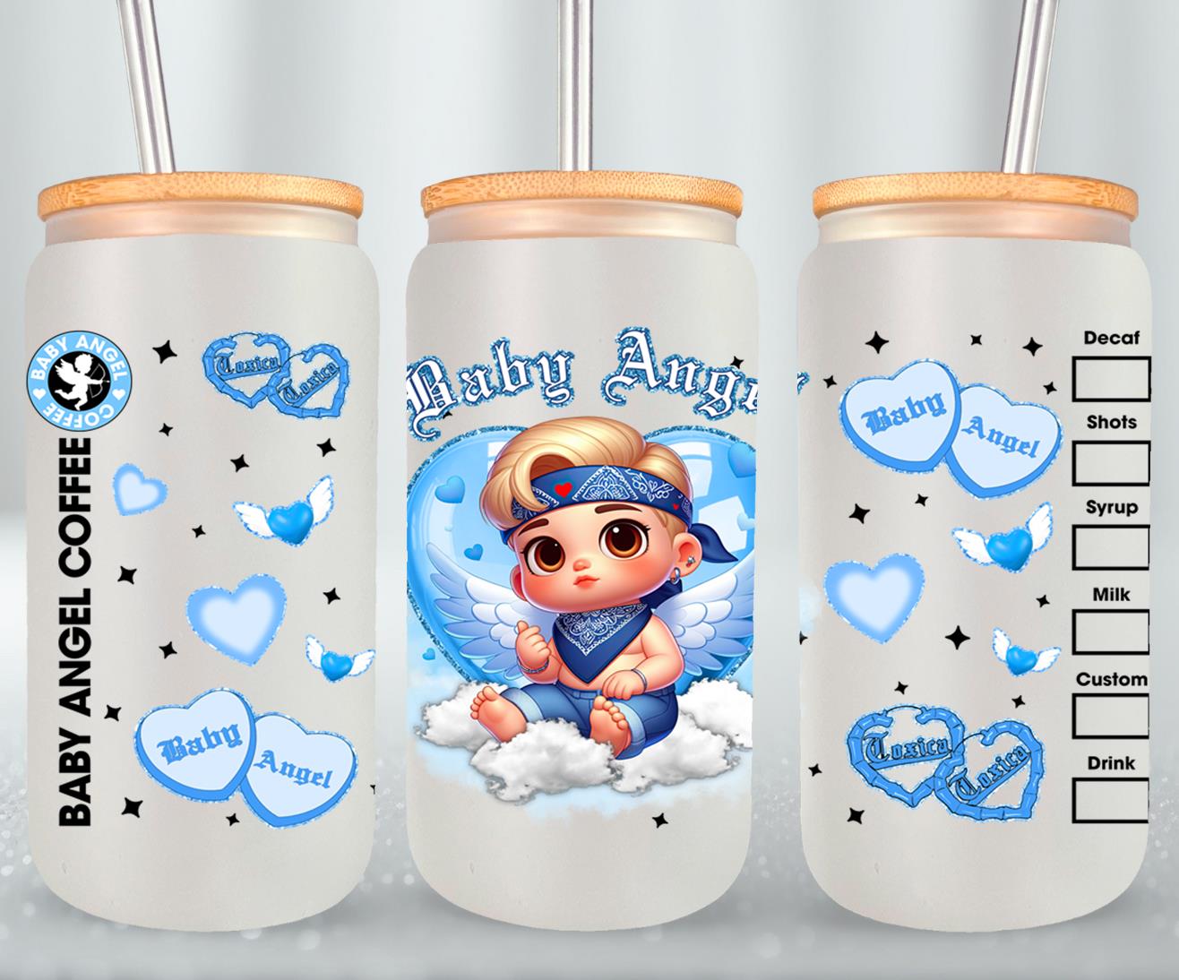 Angel Baby-10118 - glass can