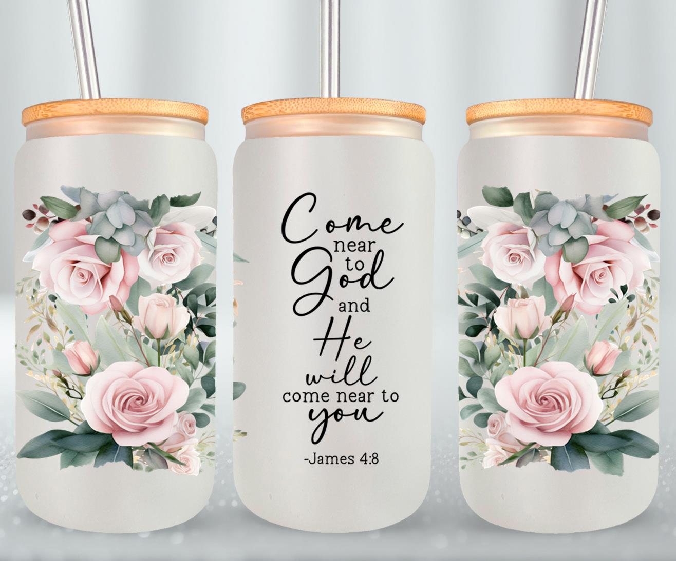 Come Near To God-10194 - glass can