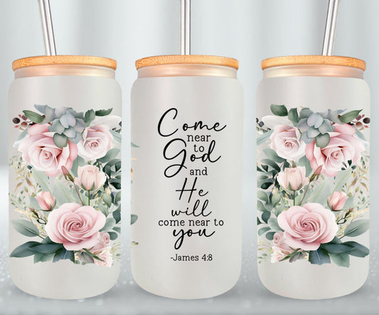 Come Near To God-10194 - glass can