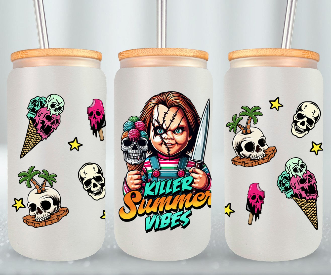 Killer Summer Vibes-10695 - glass can