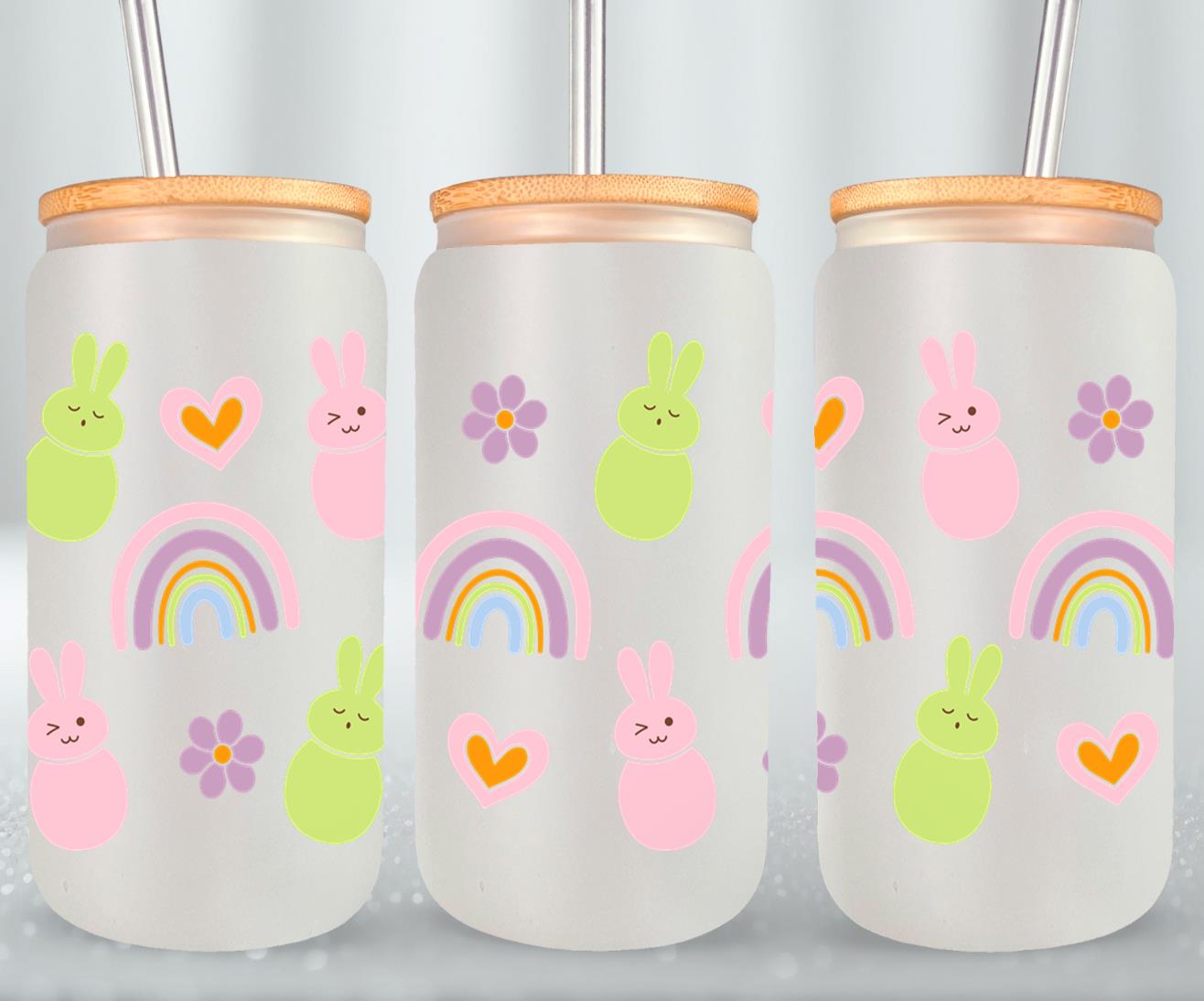 Peeps Rainbow-10461 - glass can