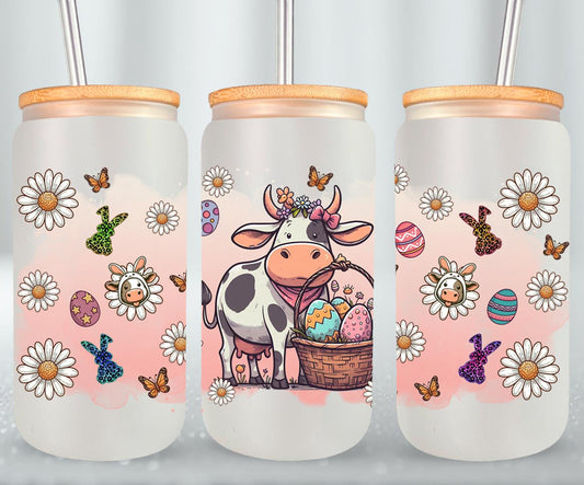 Cow Easter Day-10290 - glass can