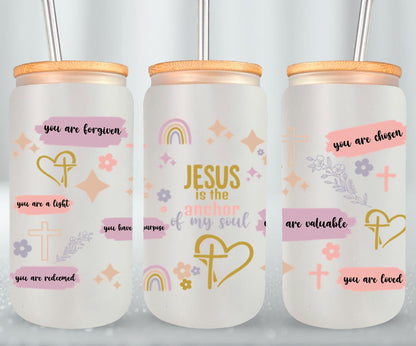 Jesus is the Anchor of my Soul-10211 - glass can