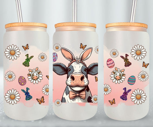 Cow Easter Day-10307 - glass can