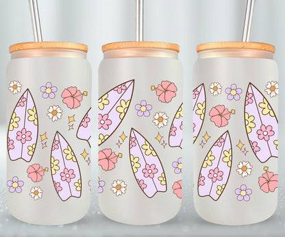 Hibiscos and Surfboard-10686 - glass can