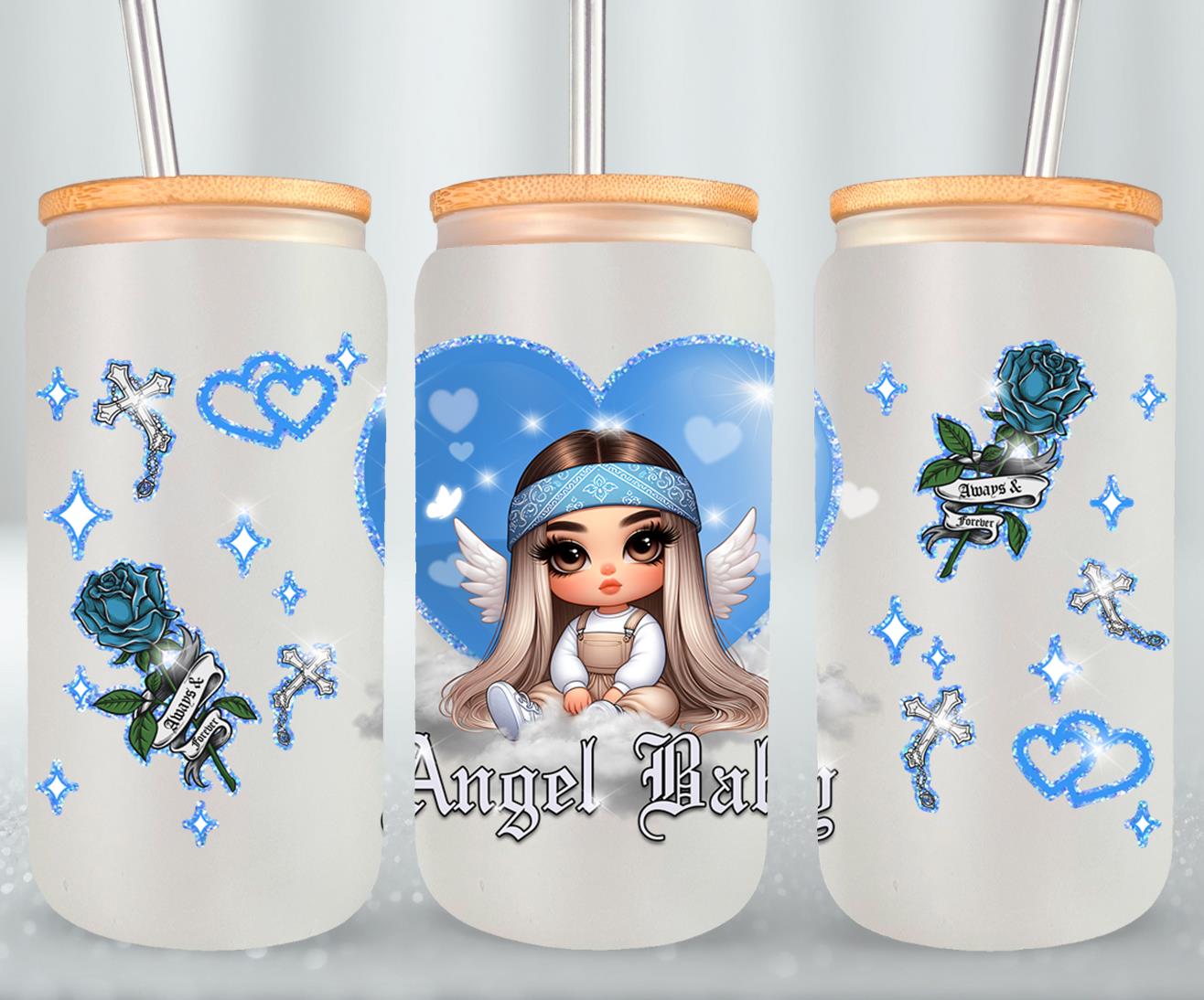 Angel Baby-10122 - glass can