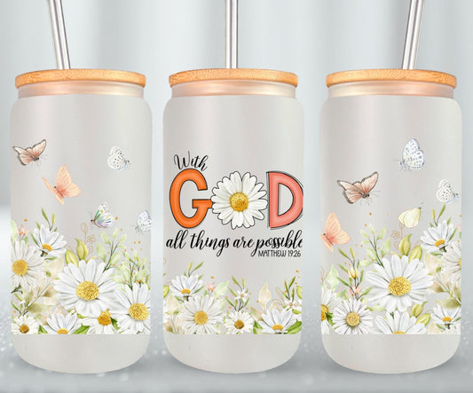 With God All Things are Possible-10232 - glass can