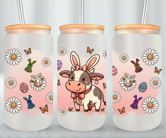 Cow Easter Day-10305 - glass can