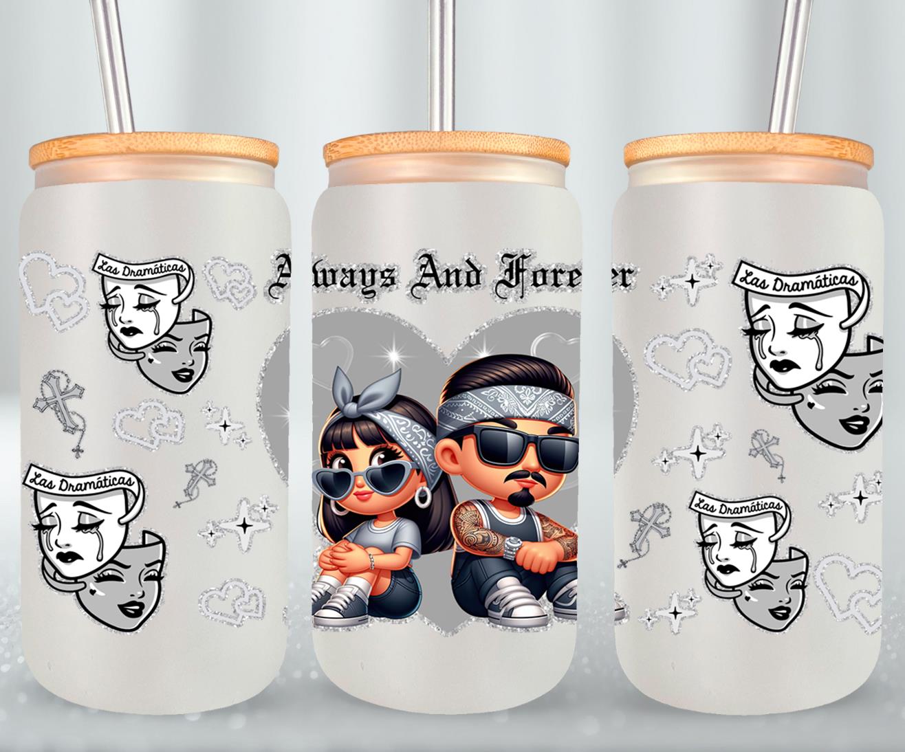 Always and Forever-10109 - glass can