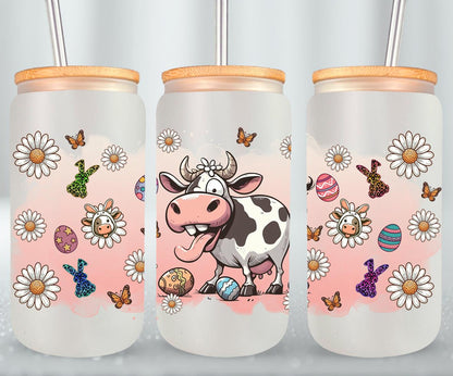 Cow Easter Day-10312 - glass can