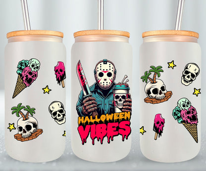 Halloween Vibes - glass can