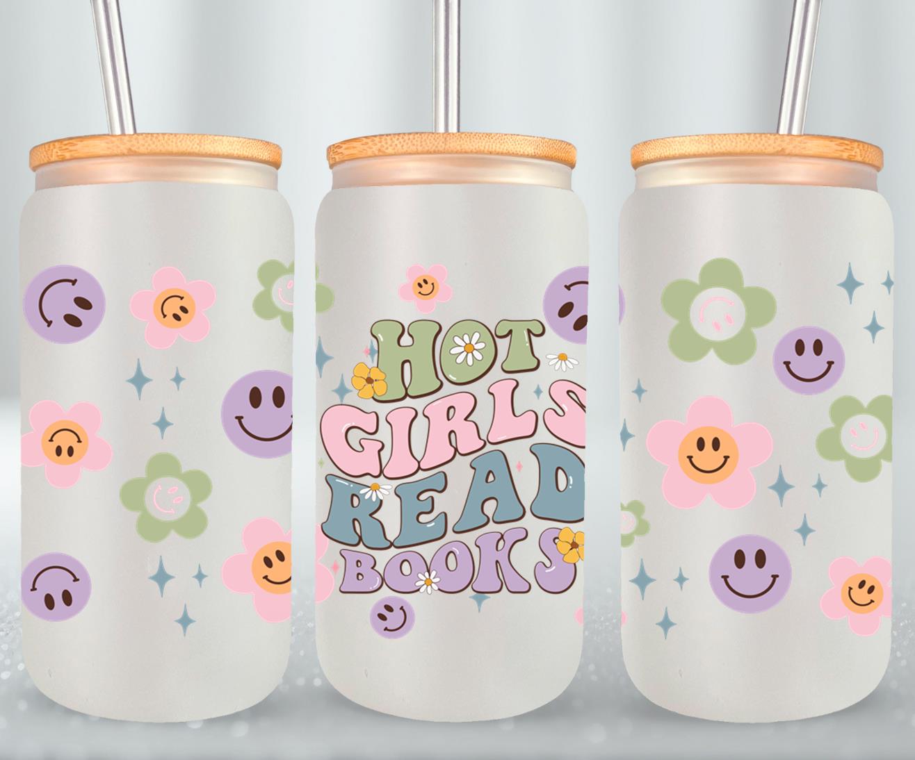 Hot Girls Read Books-9976 - glass can