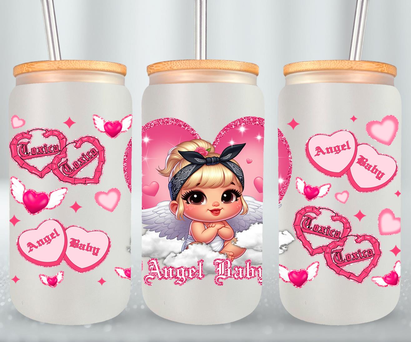 Angel Baby-10116 - glass can