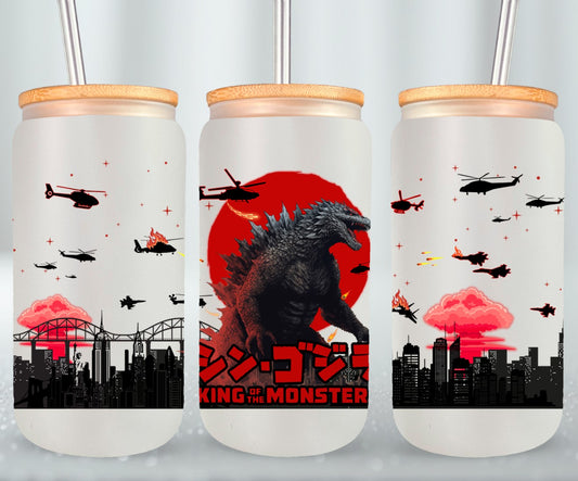 Godzilla - glass can
