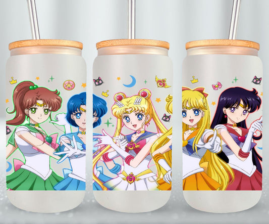 Moon Girls - glass can