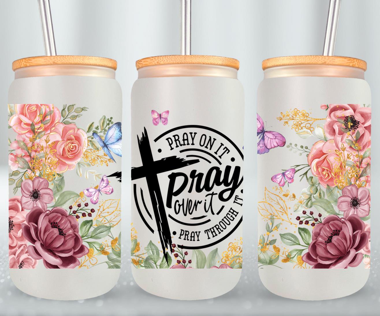 Pray-10222 - glass can