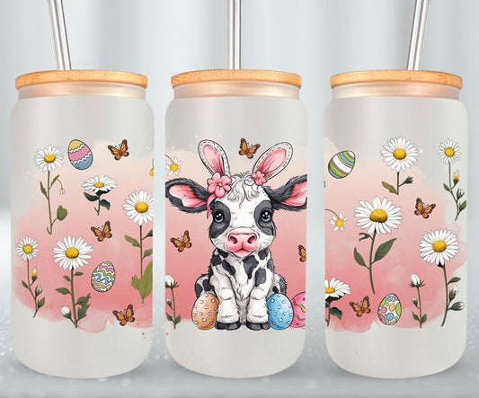 Cow Easter Day-10316 - glass can