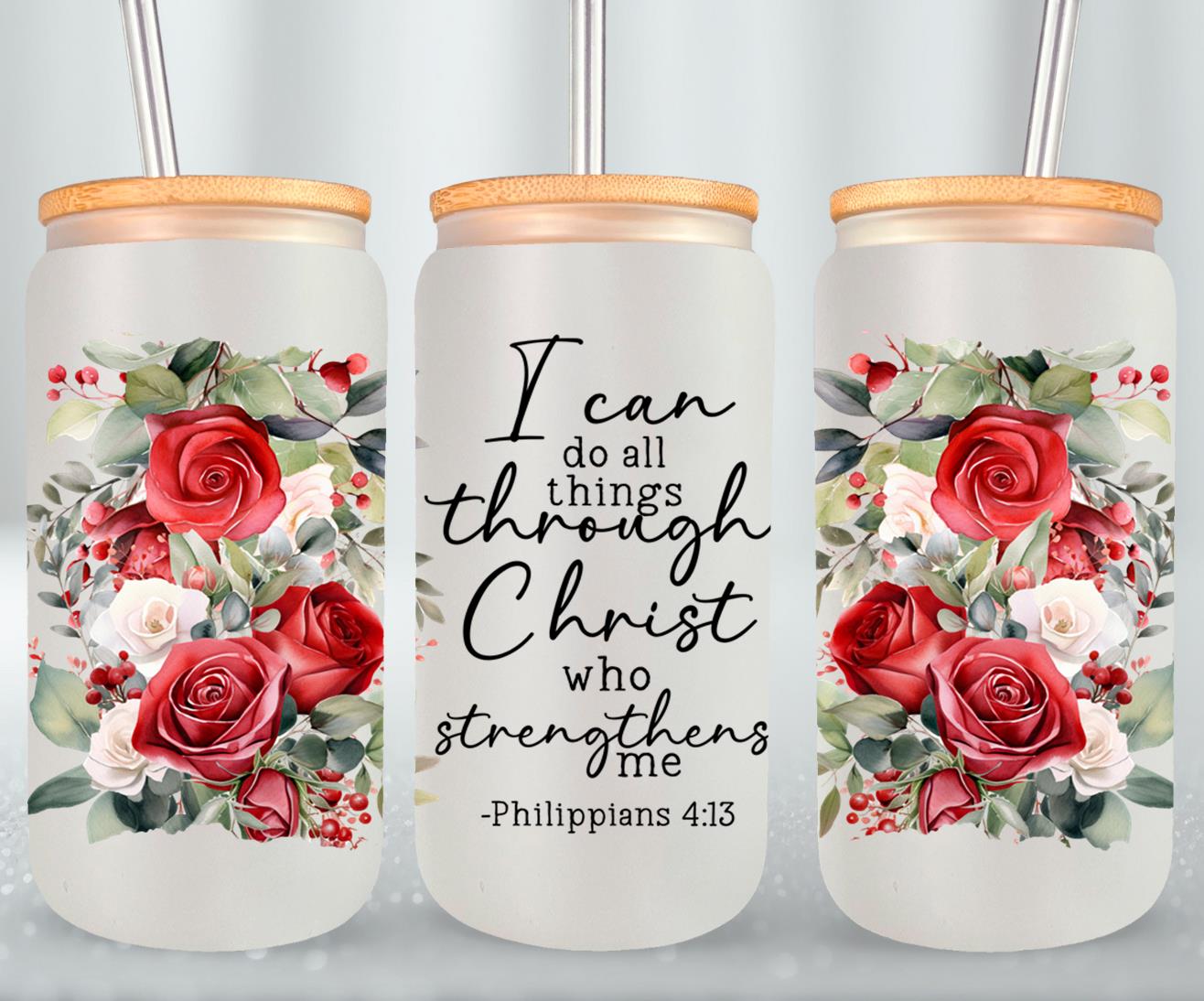 I Can Do All Things Through Christ-10207 - glass can