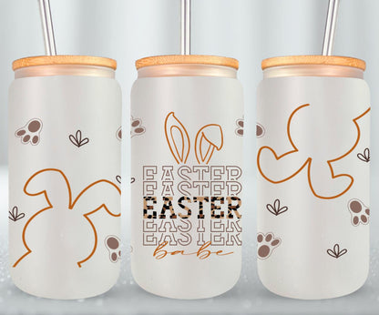 Easter Babe-10456 - glass can