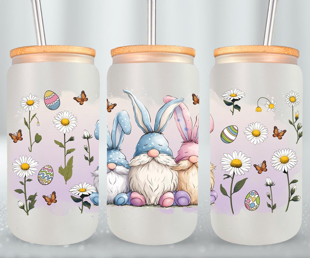 Gnomes Easter Day-10354 - glass can