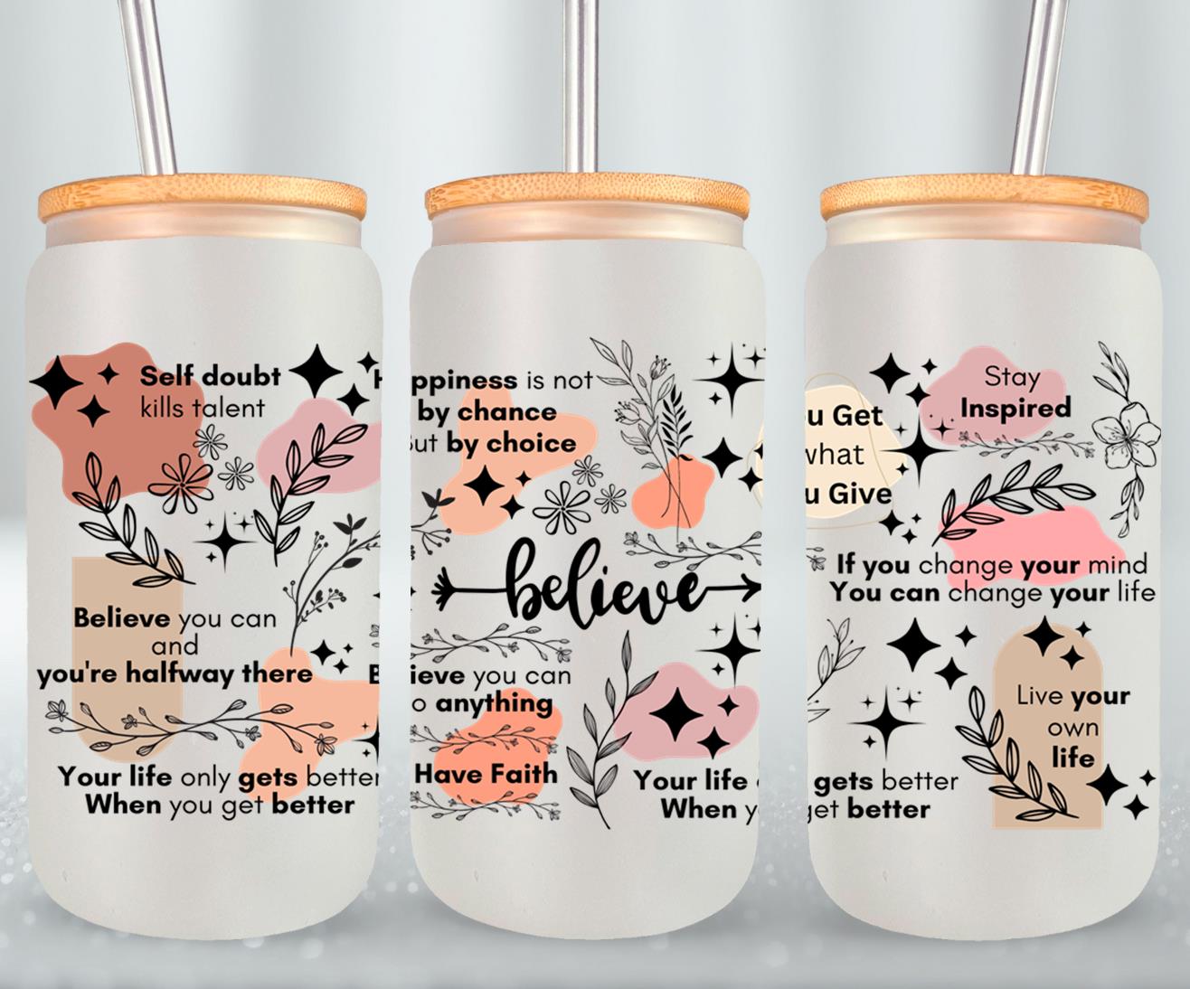 Believe-9878 - glass can