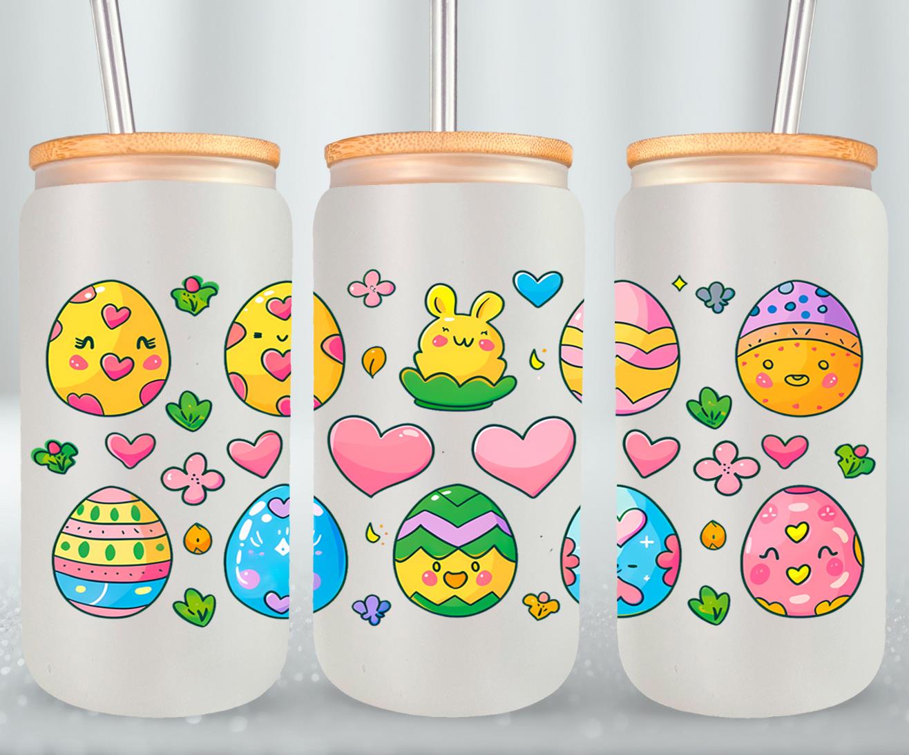 Easter Eggs-10325 - glass can