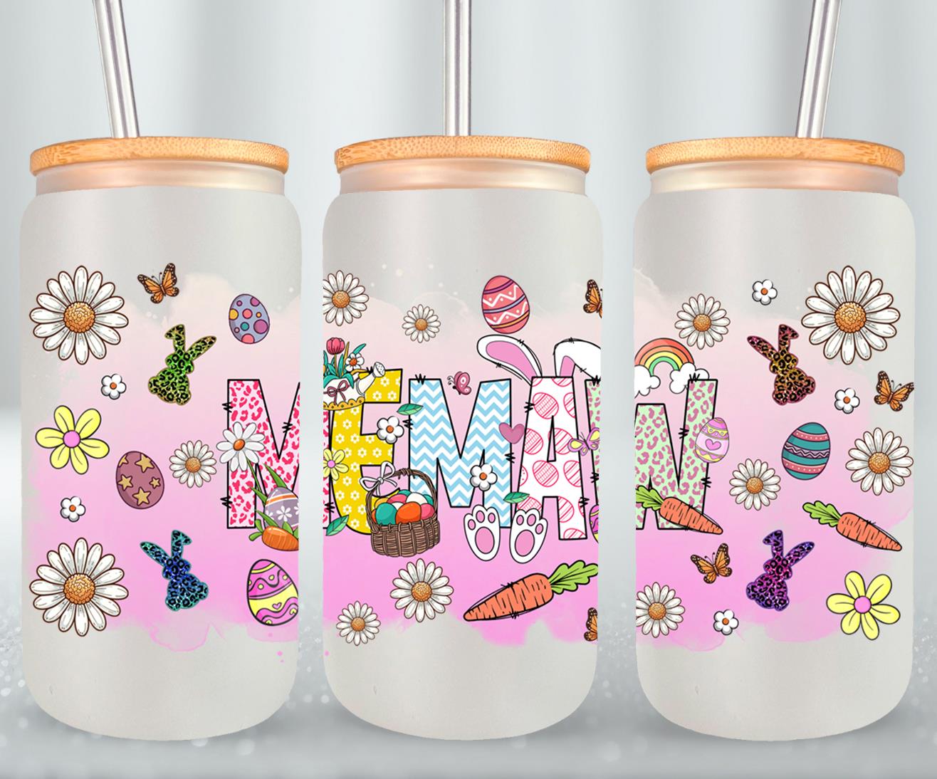 Memaw Easter Day-10436 - glass can