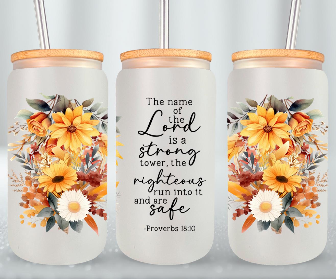 The Lord Is A Strong Tower-10225 - glass can