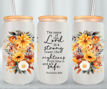 The Lord Is A Strong Tower-10225 - glass can