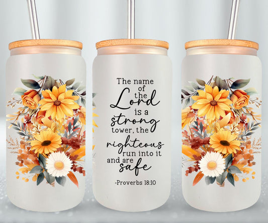 The Lord Is A Strong Tower-10225 - glass can