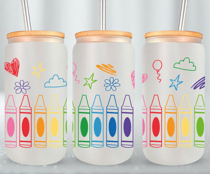 Back to School - glass can