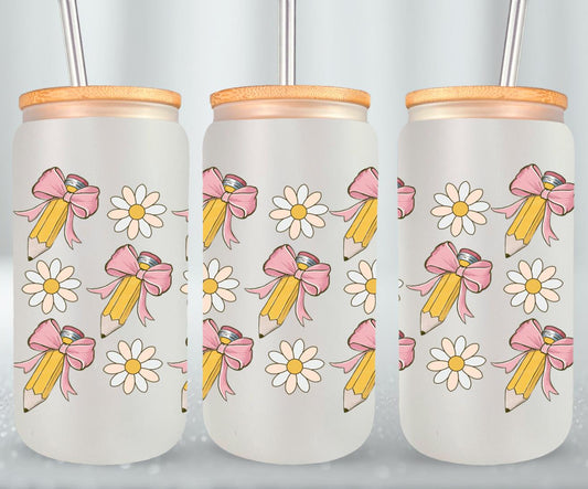Back to School - glass can