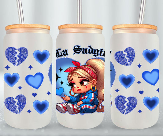 Las Sad Girl-10142 - glass can