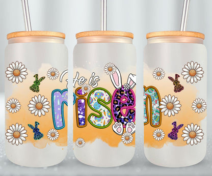 He is Risen-10364 - glass can