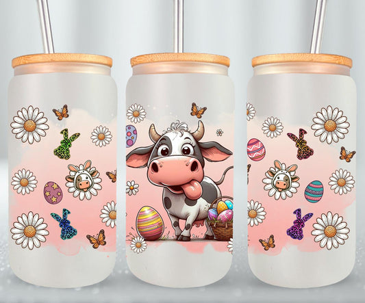 Cow Easter Day-10295 - glass can