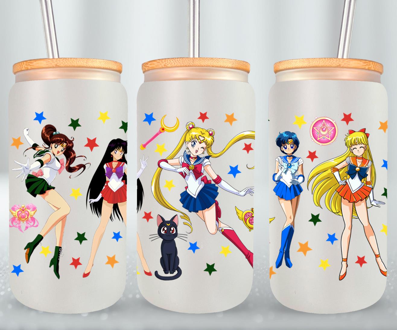 Moon Girls - glass can