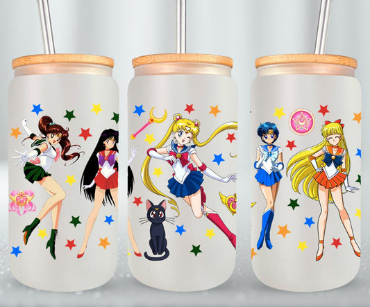 Moon Girls - glass can