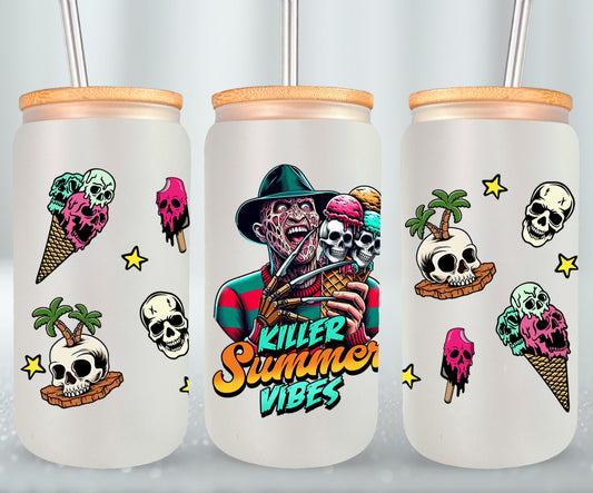 Killer Summer Vibes - glass can