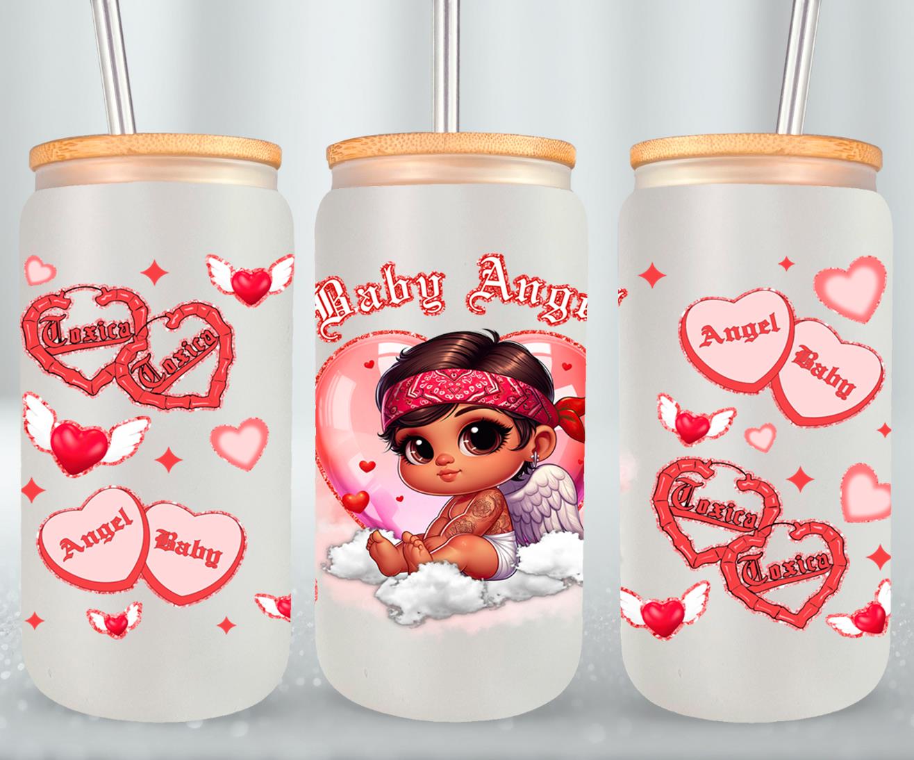 Angel Baby-10120 - glass can