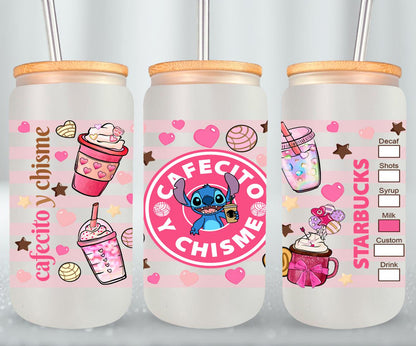 Cafecito y Chisme Alien-10062 - glass can