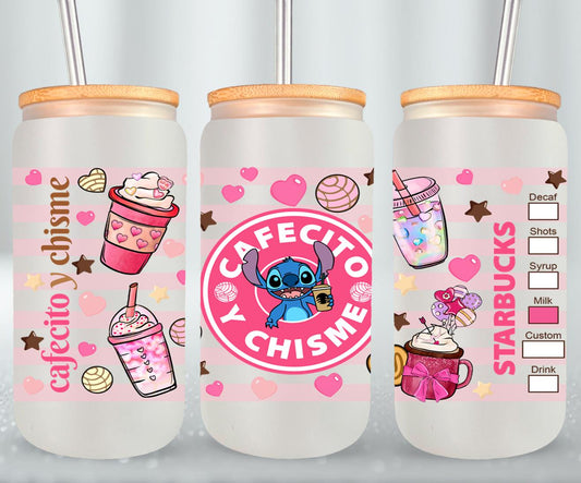 Cafecito y Chisme Alien-10062 - glass can